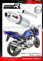 exhaust muffler DOMINATOR homologated road legal oval fits the motorcycle Yamaha FZS FAZER 1000 2001   2005