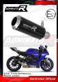 exhaust muffler DOMINATOR homologated road legal GP BLACK fits the motorcycle Yamaha YZF R1 1000 RN65 2020   2022