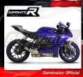 exhaust muffler DOMINATOR homologated road legal GP BLACK fits the motorcycle Yamaha YZF R1 1000 RN65 2020   2022 4