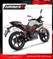 complete exhaust system with muffler DOMINATOR Full System OV G2 BLACK fits the motorcycle Benelli BN 125 2018   2023 3
