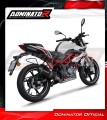 komplett kipufogórendszer DOMINATOR Full System HP3 FEKETE dobbal, Benelli BN 125 2018 - 2023 motorkerékpárhoz 3