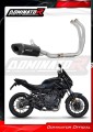 complete exhaust system with muffler DOMINATOR Full System HP8 BLACK fits the motorcycle Yamaha MT 07 2021   2024