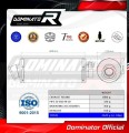 exhaust muffler DOMINATOR ROUND fits the motorcycle Suzuki SV 650 N 1999   2002 2