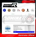 teljes DOMINATOR Full System GP kipufogórendszer dobbal, amely illeszkedik a Yamaha YZF R125 2019 - 2020 motorkerékpárhoz 5