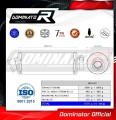 DOMINATOR Kerek kipufogó dob, amely illik a Suzuki DL 1000 V-Strom 2002 - 2012 motorkerékpárhoz 2