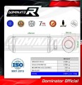 complete exhaust system with muffler DOMINATOR Full System OV G2 fits the motorcycle Yamaha MT 03 2020   2023 2