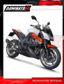 complete exhaust system with muffler DOMINATOR Full System HP1 BLACK fits the motorcycle Kawasaki Z1000 2014   2016 5