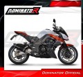 DOMINATOR Full System HP1 FEKETE komplett kipufogórendszer kipufogódobbal a Kawasaki Z1000 2017 - 2020 motorkerékpárhoz 4