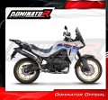 complete exhaust system with muffler DOMINATOR Full System MX2 BLACK fits the motorcycle Honda XL 750 TRANSALP 2023  4