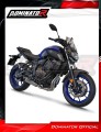 kompletny układ wydechowy z tłumikiem DOMINATOR Full System Tytanowy HP8 pasujący do motocykla Yamaha MT 07 2014 - 2020 5