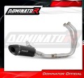 complete exhaust system with muffler DOMINATOR Full System HP8 BLACK fits the motorcycle Yamaha MT 07 TRACER 2016   2019 2