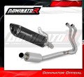 complete exhaust system with muffler DOMINATOR Full System HP8 BLACK fits the motorcycle Kawasaki NINJA 400 2018   2022 2