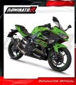 complete exhaust system with muffler DOMINATOR Full System HP8 BLACK fits the motorcycle Kawasaki NINJA 400 2018   2022 5