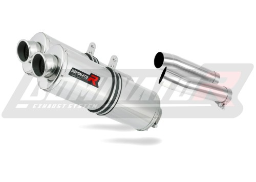 exhaust muffler DOMINATOR oval fits the motorcycle Aprilia Tuono 1000 R 2006   2010 3