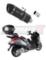 exhaust muffler DOMINATOR HP1 BLACK fits the motorcycle Aprilia Atlantic 500 Sprint  3