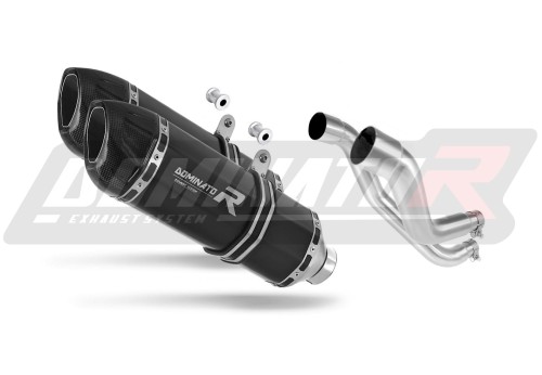 exhaust muffler DOMINATOR HP1 BLACK fits the motorcycle Aprilia Pegaso 650 Factory 2007   2010 2