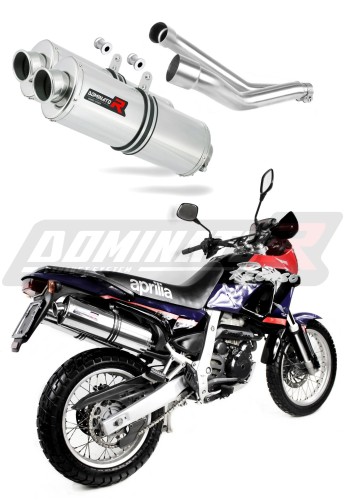 exhaust muffler DOMINATOR oval fits the motorcycle Aprilia Pegaso 650 GA 1992   1996 5