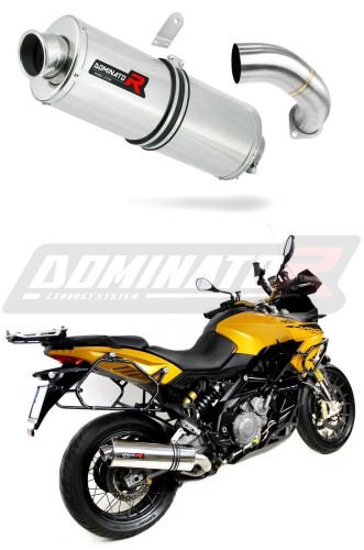 exhaust muffler DOMINATOR oval fits the motorcycle Aprilia ETV 1200 Caponord 2013   2016 5