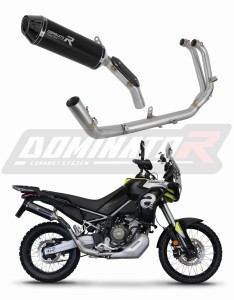 Aprilia Tuareg 660 2021 - 2023 Full system Kipufogó leömlő Hangtompító HP3 BLACK + dB killer medium
