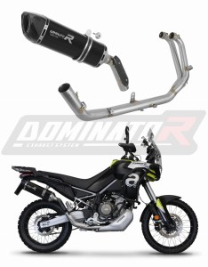Aprilia Tuareg 660 2021 - 2023 Full system Kipufogó leömlő HP6 BLACK dob + dB killer medium