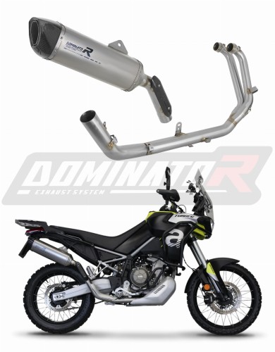 complete exhaust system with muffler DOMINATOR Full System titanium HP6 fits the motorcycle Aprilia T