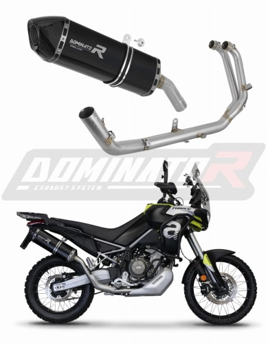 Aprilia Tuareg 660 2021 - 2023 Teljes rendszer Leömlő Kipufogó Dob HP7 BLACK + dB killer medium