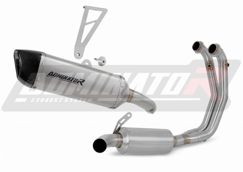 complete exhaust system with muffler DOMINATOR Full System titanium HP6 fits the motorcycle Aprilia Tuono 660 2021   2024 3