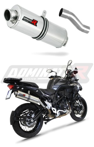 exhaust muffler DOMINATOR oval fits the motorcycle Benelli TRK 502 X 2018   2021 6