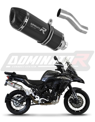 DOMINATOR HP1 FEKETE kipufogó dob Benelli TRK 502X 2018 - 2021 motorkerékpárhoz 3