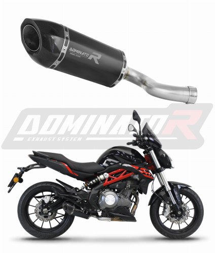 exhaust muffler DOMINATOR HP5 BLACK fits the motorcycle Benelli BN 302 S 2016   2020 6