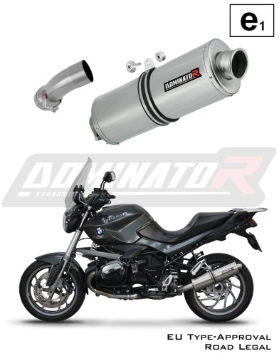 exhaust muffler DOMINATOR homologated road legal oval fits the motorcycle BMW R1200R 2010   2014 6