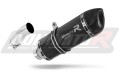 exhaust muffler DOMINATOR HP1 BLACK fits the motorcycle BMW F800GS 2008   2017 2