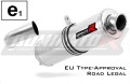 exhaust muffler DOMINATOR homologated road legal ROUND fits the motorcycle F800S 2006   2012 3