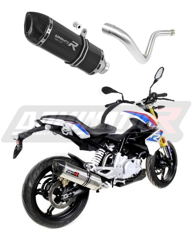 exhaust muffler DOMINATOR HP1 BLACK fits the motorcycle BMW G310R 2016   2022 3
