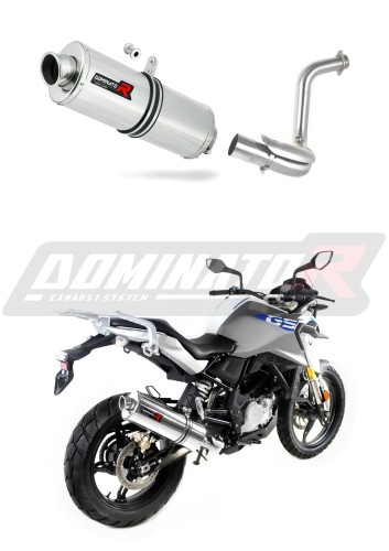 exhaust muffler DOMINATOR oval fits the motorcycle BMW G310GS 2016   2024 5