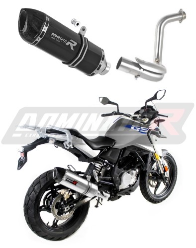 DOMINATOR HP1 FEKETE kipufogó dob BMW G310GS 2016 - 2024 motorkerékpárhoz 3