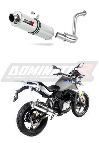 exhaust muffler DOMINATOR ROUND fits the motorcycle BMW G310GS 2016   2024 5