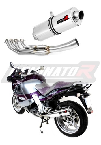 complete exhaust system with muffler DOMINATOR Full System oval fits the motorcycle BMW K1200RS 1997   2000 5