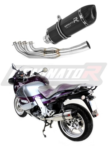 komplett kipufogórendszer DOMINATOR HP1 FEKETE dobbal, amely alkalmas a BMW K1200RS 1997 - 2000 motorkerékpárhoz 3