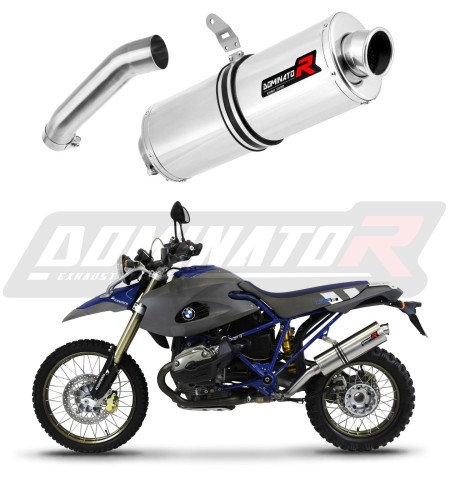 exhaust muffler DOMINATOR oval fits the motorcycle BMW HP2 Enduro 2004   2007 6
