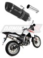 DOMINATOR HP1 FEKETE kipufogódob, amely passzol a Derbi Terra Adventure 125 2008 - 2015 motorkerékpárhoz 3