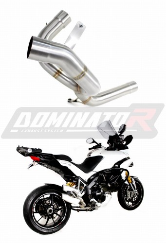 decat mid muffler DOMINATOR Mid Pipe fits the motorcycle MULTISTRADA 1200 2010   2014 7