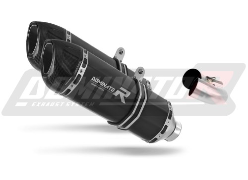 exhaust muffler DOMINATOR HP1 BLACK fits the motorcycle Ducati MONSTER 796 2010   2015 2