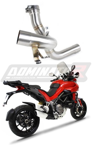 decat mid muffler DOMINATOR Mid Pipe fits the motorcycle Multistrada 1260 / 1260 S 2018   2020 7