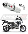 exhaust muffler DOMINATOR ROUND fits the motorcycle Honda VFR 800 X Crossrunner 2015   2021 8