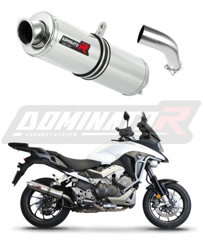 exhaust muffler DOMINATOR ROUND fits the motorcycle Honda VFR 800 X Crossrunner 2015   2021 8