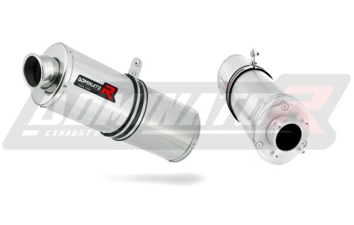 exhaust muffler DOMINATOR oval fits the motorcycle Honda CBF 250 2004   2006 3