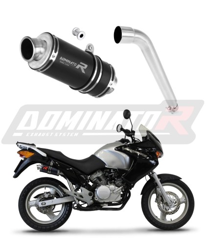 exhaust muffler DOMINATOR GP1 BLACK fits the motorcycle Honda XL 125 V VARADERO 2001   2006 6