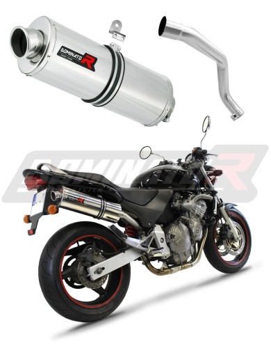 exhaust muffler DOMINATOR oval fits the motorcycle Honda CB 600F HORNET 1998   2002 6