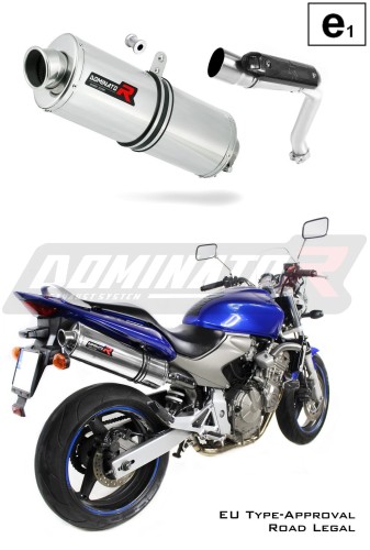 exhaust muffler DOMINATOR homologated road legal oval fits the motorcycle CB 600F HORNET 2003   2006 5